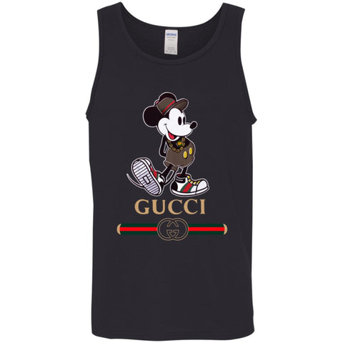 Gucci Mickey Kitty Beauty T-shirt Men Cotton Tank Black / X-Small Men Cotton Tank - parenttees