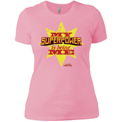 Captain Marvel My Superpower Is Being Me Women Cotton T-Shirt Women Cotton T-Shirt - parenttees