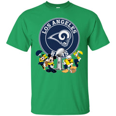 Nfl – Los Angeles Rams Super Bowl 2019 Mickey Mouse Minnie Mouse Donald Duck Daisy Duck Football Men Cotton T-Shirt Men Cotton T-Shirt - parenttees