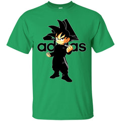 Goku Adidas Black T-shirt Men Cotton T-Shirt Men Cotton T-Shirt - parenttees