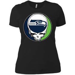 Seattle Seahawks Grateful Dead Steal Your Face Football Nfl Shirts Women Cotton T-Shirt