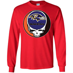 Baltimore Ravens Grateful Dead Steal Your Face Football Nfl Shirts Men Long Sleeve Shirt Men Long Sleeve Shirt - parenttees