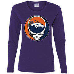 Denver Broncos Grateful Dead Steal Your Face Football Nfl Shirts Women Long Sleeve Shirt Women Long Sleeve Shirt - parenttees