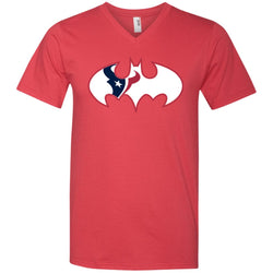 We Are The Houston Texans Batman Nfl Mashup Men V-Neck T-Shirt