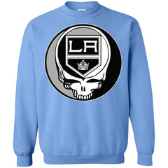 Los Angeles Kings Grateful Dead Steal Your Face Hockey Nhl Shirts Crewneck Pullover Sweatshirt Crewneck Pullover Sweatshirt - parenttees