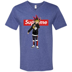 Supreme Yugi Mutou Game Yugioh T-shirt Men V-Neck T-Shirt Men V-Neck T-Shirt - parenttees