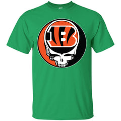 Cincinnati Bengals Grateful Dead Steal Your Face Football Nfl Shirts Men Cotton T-Shirt Men Cotton T-Shirt - parenttees