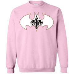 We Are The New Orleans Saints Batman Nfl Mashup Crewneck Pullover Sweatshirt Crewneck Pullover Sweatshirt - parenttees