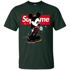 Supreme Mickey Babe Cute Love T-shirt Men Cotton T-Shirt Men Cotton T-Shirt - parenttees