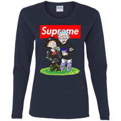 Supreme Rick And Morty T-shirt Women Long Sleeve Shirt Women Long Sleeve Shirt - parenttees