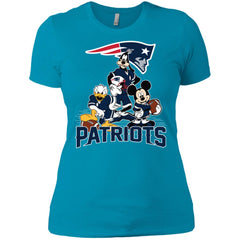 Mickey Mouse New England Patriots American Football Nfl Sports Shirt Women Cotton T-Shirt Women Cotton T-Shirt - parenttees