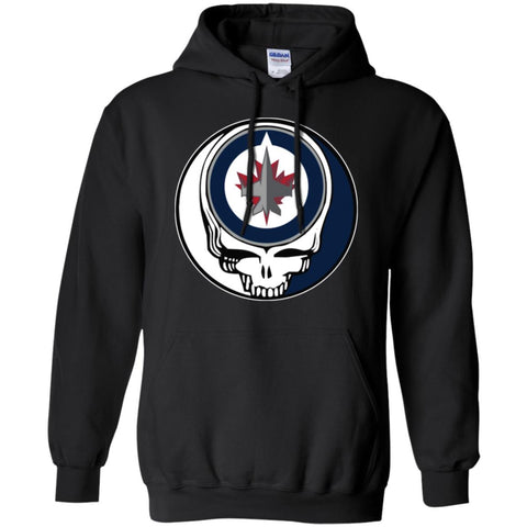 Winnipeg Jets Grateful Dead Steal Your Face Hockey Nhl Shirts Pullover Hoodie Sweatshirt Black / S Pullover Hoodie Sweatshirt - parenttees