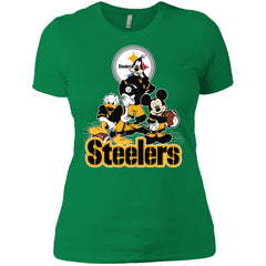 Mickey Mouse Pittsburgh Steelers American Football Nfl Sports Shirt Women Cotton T-Shirt Women Cotton T-Shirt - parenttees