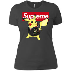Supreme Pikachu T-shirt Women Cotton T-Shirt Women Cotton T-Shirt - parenttees
