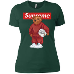 Supreme Bear Sport T-shirt Women Cotton T-Shirt Women Cotton T-Shirt - parenttees