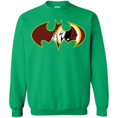 We Are The Washington Redskins Batman Nfl Mashup Crewneck Pullover Sweatshirt Crewneck Pullover Sweatshirt - parenttees