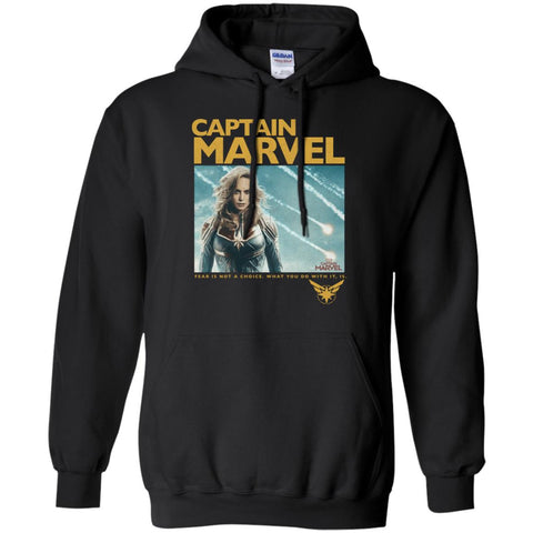 Captain Marvel Vintage Movie Poster Style Pullover Hoodie Sweatshirt Black / S Pullover Hoodie Sweatshirt - parenttees