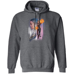 Captain Marvel Flying Space Portrait Pullover Hoodie Sweatshirt Pullover Hoodie Sweatshirt - parenttees