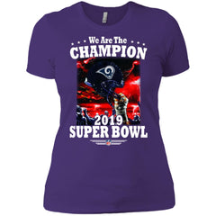 Nfl – Los Angeles Rams We Are The Champion 2019 Super Bowl Football Women Cotton T-Shirt Women Cotton T-Shirt - parenttees