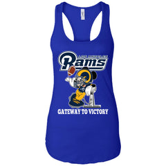 Los Angeles Rams Gateway To Victory Super Bowl 2019 Mickey Mouse Football Nfl Women Tank Top Women Tank Top - parenttees