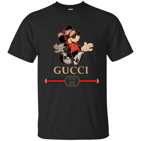 Gucci Mickey Fashion Stylelist Music T-shirt Men Cotton T-Shirt Black / S Men Cotton T-Shirt - parenttees