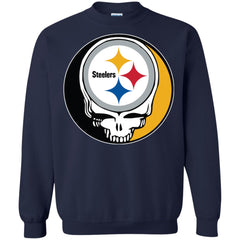 Pittsburgh Steelers Grateful Dead Steal Your Face Football Nfl Shirts Crewneck Pullover Sweatshirt Crewneck Pullover Sweatshirt - parenttees