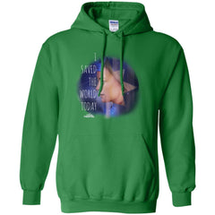 Captain Marvel Saved The World Portrait Pullover Hoodie Sweatshirt Pullover Hoodie Sweatshirt - parenttees