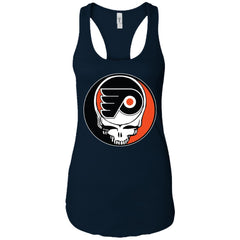 Philadelphia Flyers Grateful Dead Steal Your Face Hockey Nhl Shirts Women Tank Top Women Tank Top - parenttees