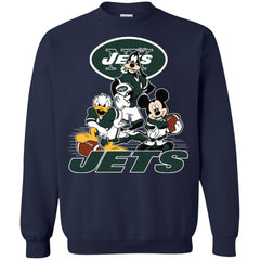 Mickey Mouse New York Jets American Football Nfl Sports Shirt Crewneck Pullover Sweatshirt Crewneck Pullover Sweatshirt - parenttees