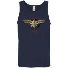 Marvel Captain Marvel Movie Chest Symbol Men Cotton Tank Men Cotton Tank - parenttees