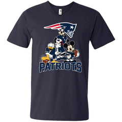 Mickey Mouse New England Patriots American Football Nfl Sports Shirt Men V-Neck T-Shirt Men V-Neck T-Shirt - parenttees