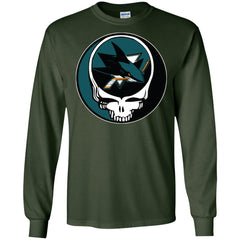 San Jose Sharks Grateful Dead Steal Your Face Hockey Nhl Shirts Men Long Sleeve Shirt Men Long Sleeve Shirt - parenttees