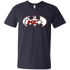 We Are The Kansas City Chiefs Batman Nfl Mashup Men V-Neck T-Shirt Men V-Neck T-Shirt - parenttees