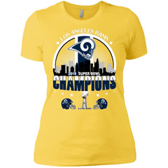 Nfl – Los Angeles Rams 2019 Super Bowl Champions Football Women Cotton T-Shirt Women Cotton T-Shirt - parenttees