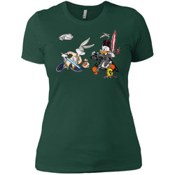 Star Wars T-shirts Rabbit Vs Duck Donald Funny Women Cotton T-Shirt