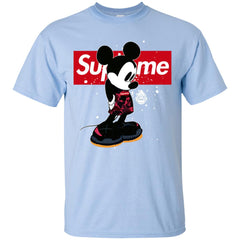 Supreme Mickey Babe Cute Love T-shirt Men Cotton T-Shirt Men Cotton T-Shirt - parenttees