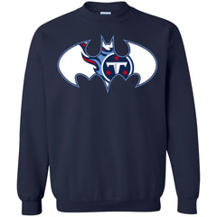 We Are The Tennessee Titans Batman Nfl Mashup Crewneck Pullover Sweatshirt Crewneck Pullover Sweatshirt - parenttees
