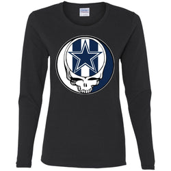 Dallas Cowboys Grateful Dead Steal Your Face Football Nfl Shirts Women Long Sleeve Shirt