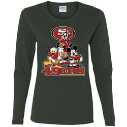 Mickey Mouse San Francisco 49ers American Football Nfl Sports Shirt Women Long Sleeve Shirt