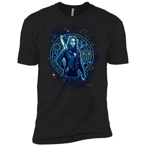 Captain Marvel Goose Geometric Circle Space Men Short Sleeve T-Shirt Black / X-Small Men Short Sleeve T-Shirt - parenttees