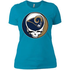 Los Angeles Rams Grateful Dead Steal Your Face Football Nfl Shirts Women Cotton T-Shirt Women Cotton T-Shirt - parenttees