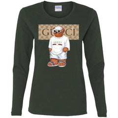 Best Life Gucci Bear T-shirt Women Long Sleeve Shirt Women Long Sleeve Shirt - parenttees