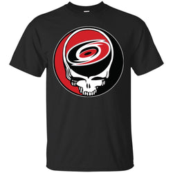 Carolina Hurricanes Grateful Dead Steal Your Face Hockey Nhl Shirts Men Cotton T-Shirt