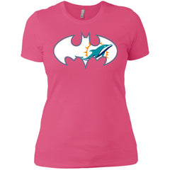 We Are The Miami Dolphins Batman Nfl Mashup Women Cotton T-Shirt Women Cotton T-Shirt - parenttees