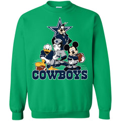 Mickey Mouse Dallas Cowboys American Football Nfl Sports Shirt Crewneck Pullover Sweatshirt Crewneck Pullover Sweatshirt - parenttees