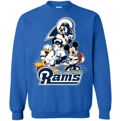 Mickey Mouse Los Angeles Rams American Football Nfl Sports Shirt Crewneck Pullover Sweatshirt Crewneck Pullover Sweatshirt - parenttees