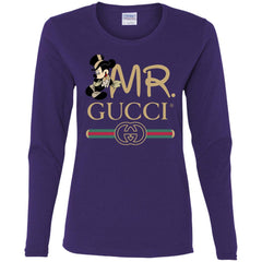 Mr Mickey Gucci Couple Disney Shirt Valentine's Day T-shirt Women Long Sleeve Shirt Women Long Sleeve Shirt - parenttees