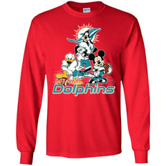 Mickey Mouse Miami Dolphins American Football Nfl Sports Shirt Men Long Sleeve Shirt Men Long Sleeve Shirt - parenttees