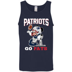 Go Pats - New England Patriots Super Bowl 2019 Mickey Mouse Football Nfl Men Cotton Tank