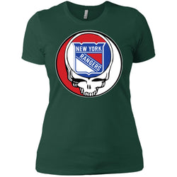 New York Rangers Grateful Dead Steal Your Face Hockey Nhl Shirts Women Cotton T-Shirt